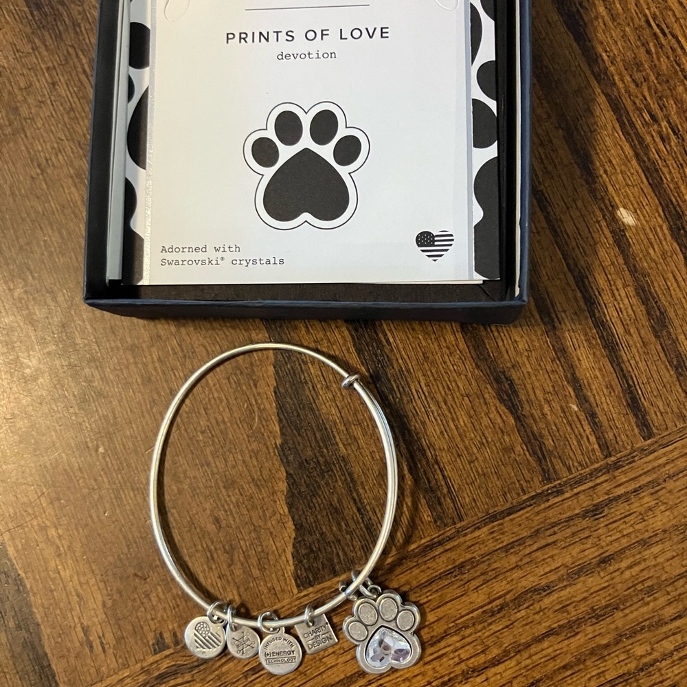 Alex and Ani Silver Prints of Love Bracelet